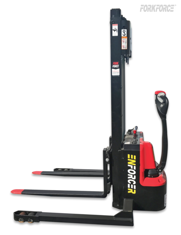 Enforcer 1.2T Electric Walkie Straddle Stacker